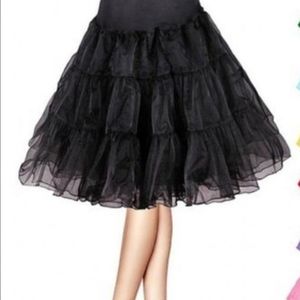 Triple tiered crinoline skirt